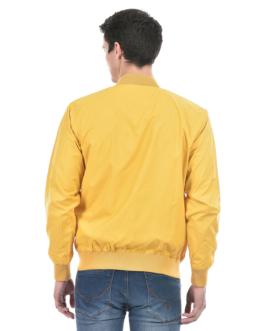 Numero Uno Men Solid Yellow Jacket